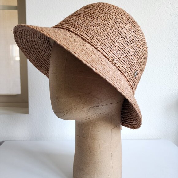NWT Helen Kaminski Valence 6 Raffia Cloche Hat 👒🌿 - Picture 4 of 13